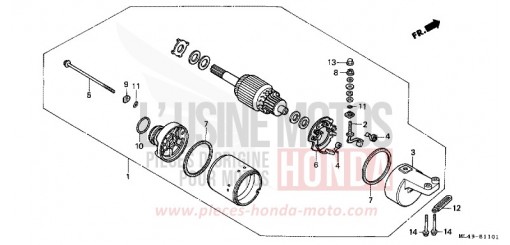 ANLASSER (CB450SJ) CB450SJ de 1988